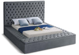 Bliss Contemporary Bed with Deep Tufting, Elegant Upholstery, and Versatile Storage Solutions