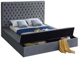 Bliss Contemporary Bed with Deep Tufting, Elegant Upholstery, and Versatile Storage Solutions