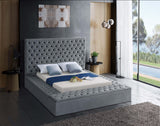 Bliss Contemporary Bed with Deep Tufting, Elegant Upholstery, and Versatile Storage Solutions