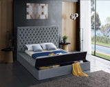 Bliss Contemporary Bed with Deep Tufting, Elegant Upholstery, and Versatile Storage Solutions