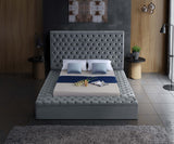 Bliss Contemporary Bed with Deep Tufting, Elegant Upholstery, and Versatile Storage Solutions