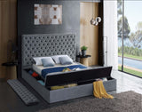 Bliss Contemporary Bed with Deep Tufting, Elegant Upholstery, and Versatile Storage Solutions