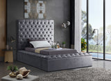 Bliss Contemporary Bed with Deep Tufting, Elegant Upholstery, and Versatile Storage Solutions