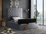 Bliss Contemporary Bed with Deep Tufting, Elegant Upholstery, and Versatile Storage Solutions