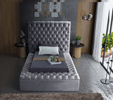 Bliss Contemporary Bed with Deep Tufting, Elegant Upholstery, and Versatile Storage Solutions