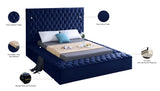 Bliss Contemporary Bed with Deep Tufting, Elegant Upholstery, and Versatile Storage Solutions