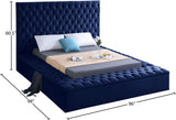 Bliss Contemporary Bed with Deep Tufting, Elegant Upholstery, and Versatile Storage Solutions