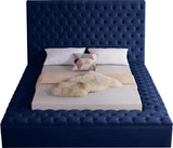 Bliss Contemporary Bed with Deep Tufting, Elegant Upholstery, and Versatile Storage Solutions