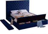 Bliss Contemporary Bed with Deep Tufting, Elegant Upholstery, and Versatile Storage Solutions