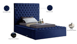 Bliss Contemporary Bed with Deep Tufting, Elegant Upholstery, and Versatile Storage Solutions
