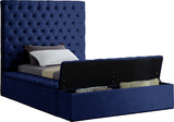 Bliss Contemporary Bed with Deep Tufting, Elegant Upholstery, and Versatile Storage Solutions