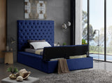 Bliss Contemporary Bed with Deep Tufting, Elegant Upholstery, and Versatile Storage Solutions