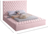 Bliss Contemporary Bed with Deep Tufting, Elegant Upholstery, and Versatile Storage Solutions