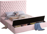 Bliss Contemporary Bed with Deep Tufting, Elegant Upholstery, and Versatile Storage Solutions