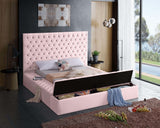 Bliss Contemporary Bed with Deep Tufting, Elegant Upholstery, and Versatile Storage Solutions