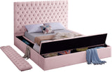 Bliss Contemporary Bed with Deep Tufting, Elegant Upholstery, and Versatile Storage Solutions