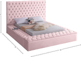 Bliss Contemporary Bed with Deep Tufting, Elegant Upholstery, and Versatile Storage Solutions