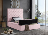 Bliss Contemporary Bed with Deep Tufting, Elegant Upholstery, and Versatile Storage Solutions