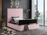 Bliss Contemporary Bed with Deep Tufting, Elegant Upholstery, and Versatile Storage Solutions