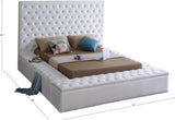 Bliss Contemporary Bed with Deep Tufting, Elegant Upholstery, and Versatile Storage Solutions
