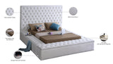 Bliss Contemporary Bed with Deep Tufting, Elegant Upholstery, and Versatile Storage Solutions