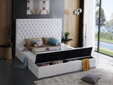 Bliss Contemporary Bed with Deep Tufting, Elegant Upholstery, and Versatile Storage Solutions