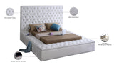 Bliss Contemporary Bed with Deep Tufting, Elegant Upholstery, and Versatile Storage Solutions