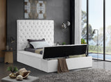 Bliss Contemporary Bed with Deep Tufting, Elegant Upholstery, and Versatile Storage Solutions