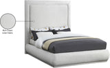 Brooke Elegant Mid Century Modern Upholstered Bed with High Headboard for Luxurious Sleep Experience