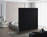 Brooke Elegant Mid Century Modern Upholstered Bed with High Headboard for Luxurious Sleep Experience
