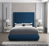 Brooke Elegant Mid Century Modern Upholstered Bed with High Headboard for Luxurious Sleep Experience