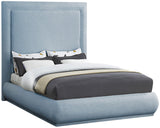 Brooke Elegant Mid Century Modern Upholstered Bed with High Headboard for Luxurious Sleep Experience