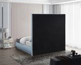 Brooke Elegant Mid Century Modern Upholstered Bed with High Headboard for Luxurious Sleep Experience