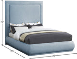 Brooke Elegant Mid Century Modern Upholstered Bed with High Headboard for Luxurious Sleep Experience