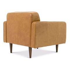 Giselle Leather Lounge Chair (Tan)