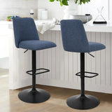 Bruno Upholstered Swivel Bar Stool (Set of 2)