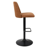 Bruno Upholstered Swivel Bar Stool (Set of 2)