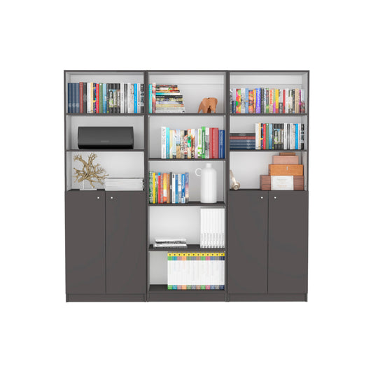 Arbor 3 Piece Living Room Set, Matt Gray / White