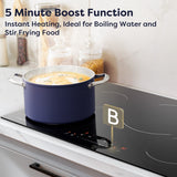 CIARRA 30 Inch Built-in Induction Cooktop 4 Burners 8200W with Booster CABIH304B-OW