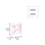 TUHOME Optim Medicine Cabinet with Two Interior Shelves and Integrated Towel Holder, Compact Wall-Mounted Storage Organizer for Bathrooms, Kitchens or Mudrooms, Space-Saving Solution for Toiletries and Everyday Essentials