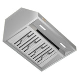 CIARRA Professional Series 304 Stainless Steel 30 inch 950 CFM Under Cabinet Range Hood with 4-Speed Levels and Smart Control | CAS30928A-OW