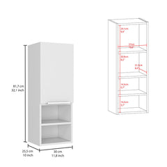 Cleveland 2 Piece Bathroom Set, Bathroom Vanity + Medicine Cabinet, White Finish