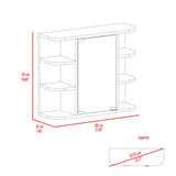 Detroit 2 Piece Bathroom Set, Medicine Cabinet + Vanity