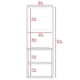 TUHOME Concord 2-Piece Bathroom Set with Tall Storage Cabinet and Wall-Mounted Cabinet, Modern Bathroom Storage Solution, 62.2"H x 20.1"W x 8.5"D, Black