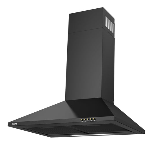 CIARRA 60cm Wall Mount Cooker Hood in Black CBCB6201-B