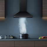 CIARRA 60cm Wall Mount Cooker Hood in Black CBCB6201-B