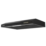 CIARRA 60cm Slim Cooker Hood in Black Under Cabinet CBCB6903A-B
