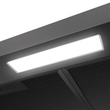 CIARRA 60cm Slim Cooker Hood in Black Under Cabinet CBCB6903A-B