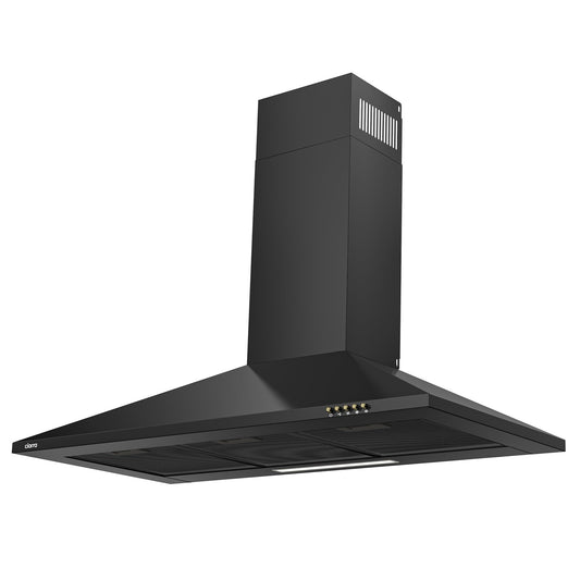 CIARRA 90cm Wall Mounted Cooker Hood in Black CBCB9201-B