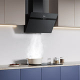 CIARRA 60cm Frosted Glass Angled Cooker Hood Anti-Fingerprint A+++ Wifi & Touch Control CBCG6736H-G